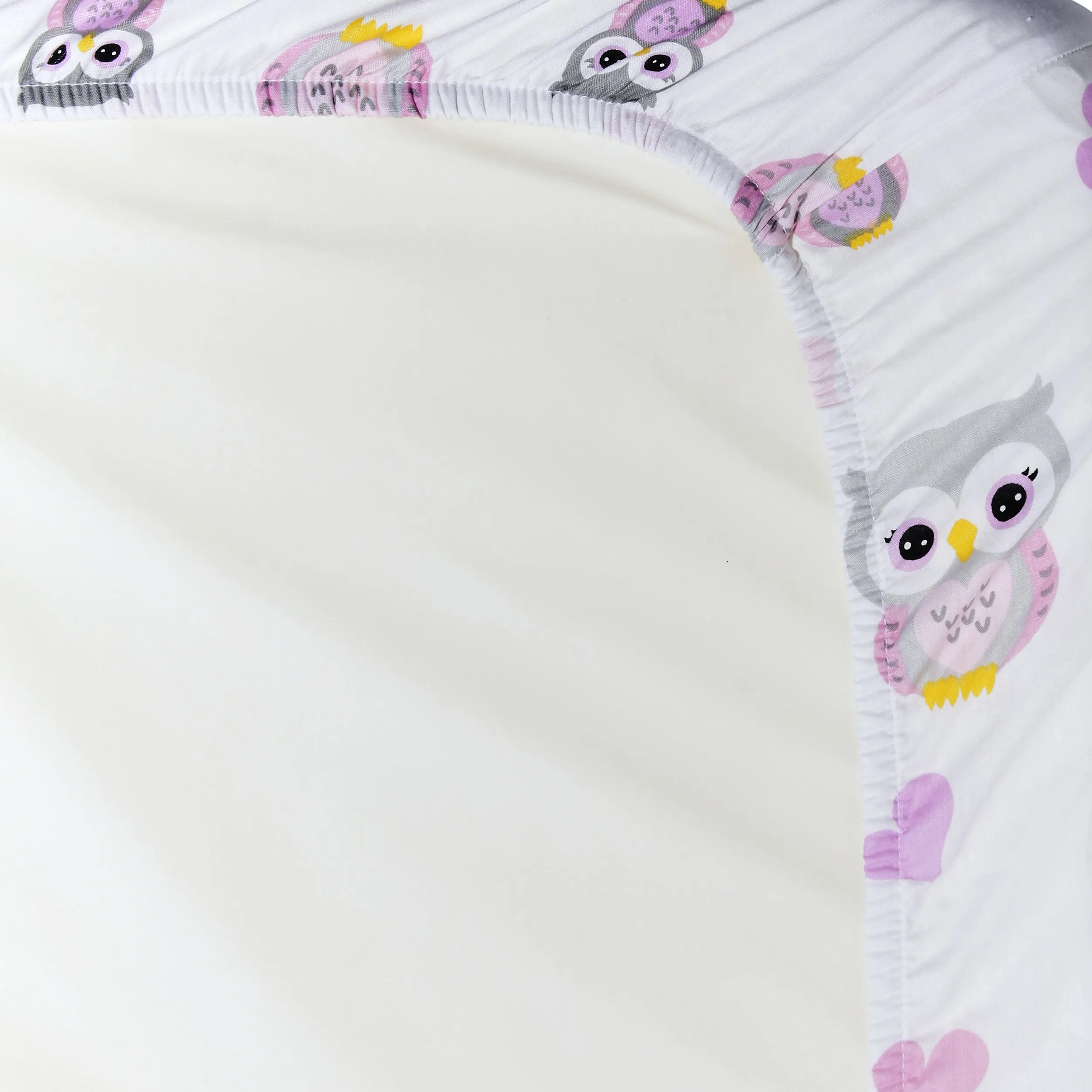 2 Pack Cotton Jersey Knit Cradle Sheet Set - Owls/Stars