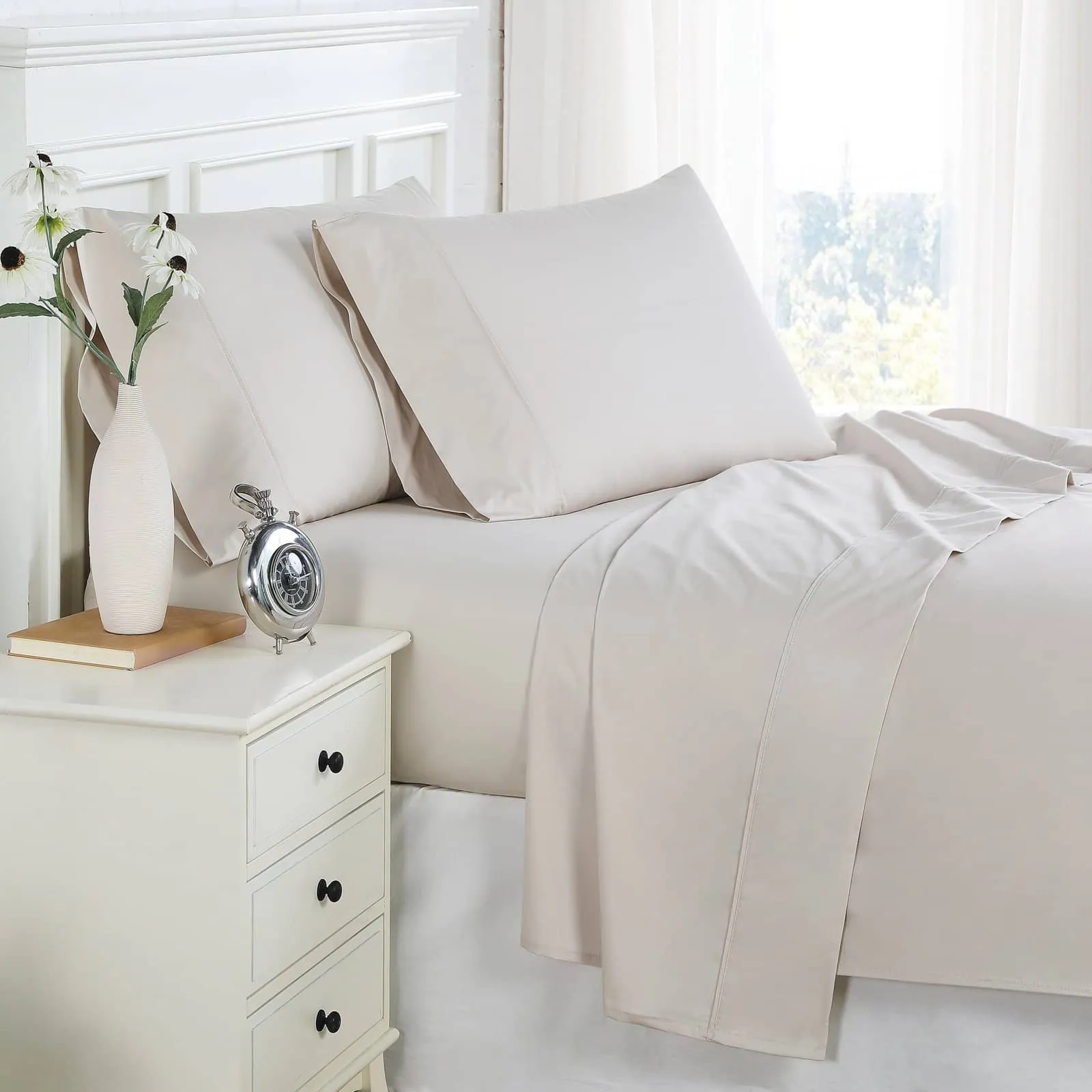 300 Thread Count Cotton Percale Sheet Set