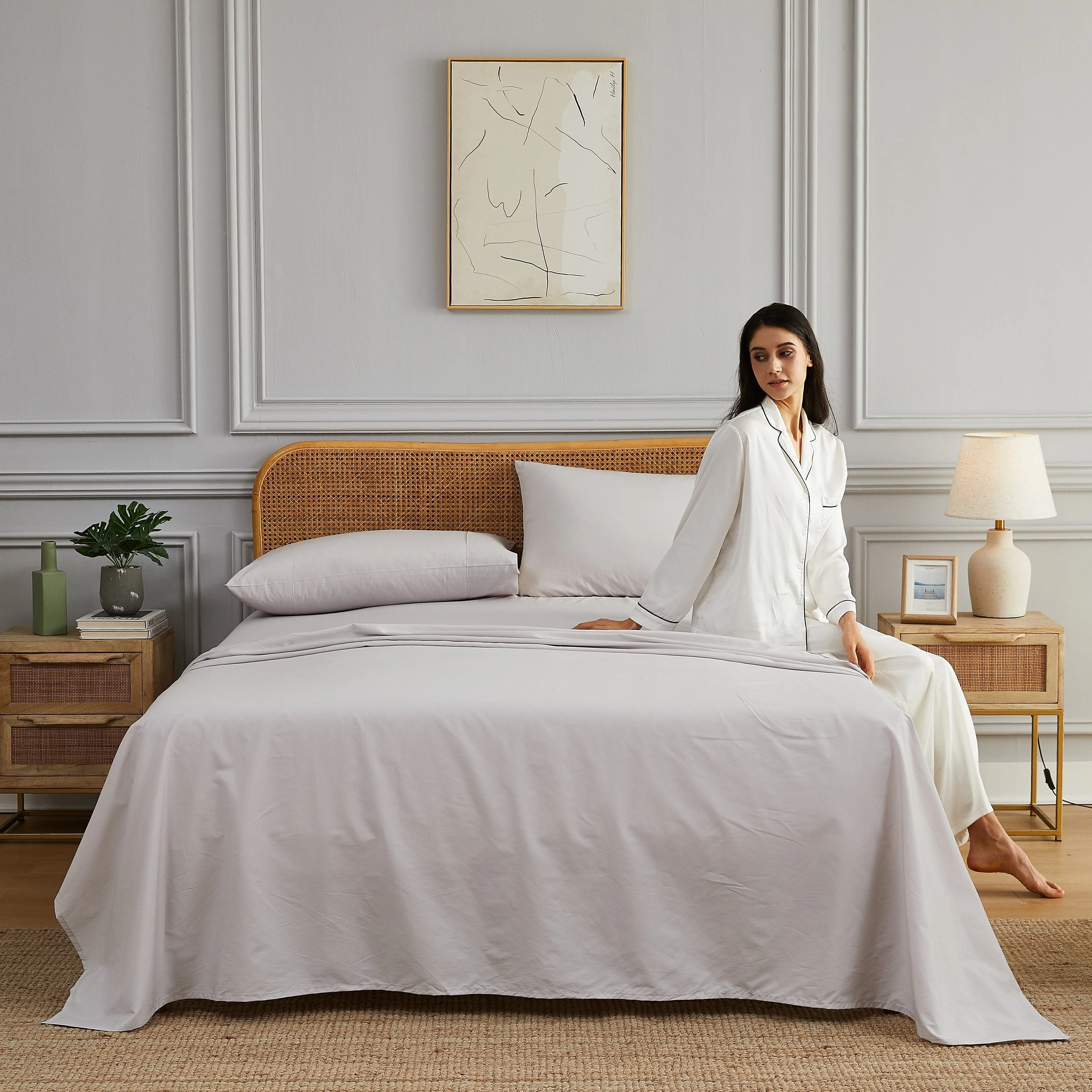 300 Thread Count Cotton Percale Sheet Set