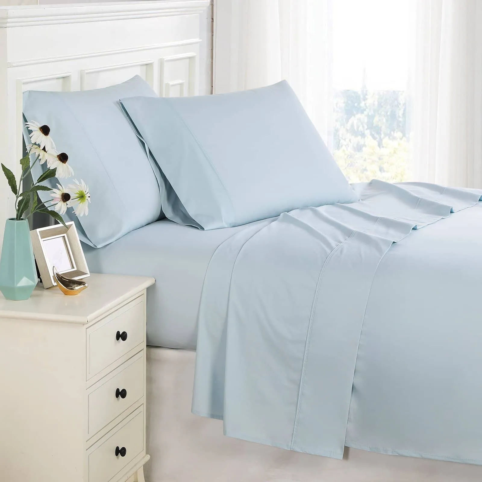 300 Thread Count Cotton Percale Sheet Set