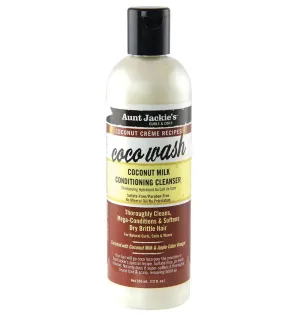 Aunt Jackie's Coconut Créme Recipes Coco Wash Coconut Milk Conditioning Cleanser 12oz