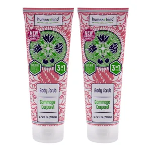 Body Scrub - Pack of 2 by Human Kind for Unisex - 6.46 oz Scrub