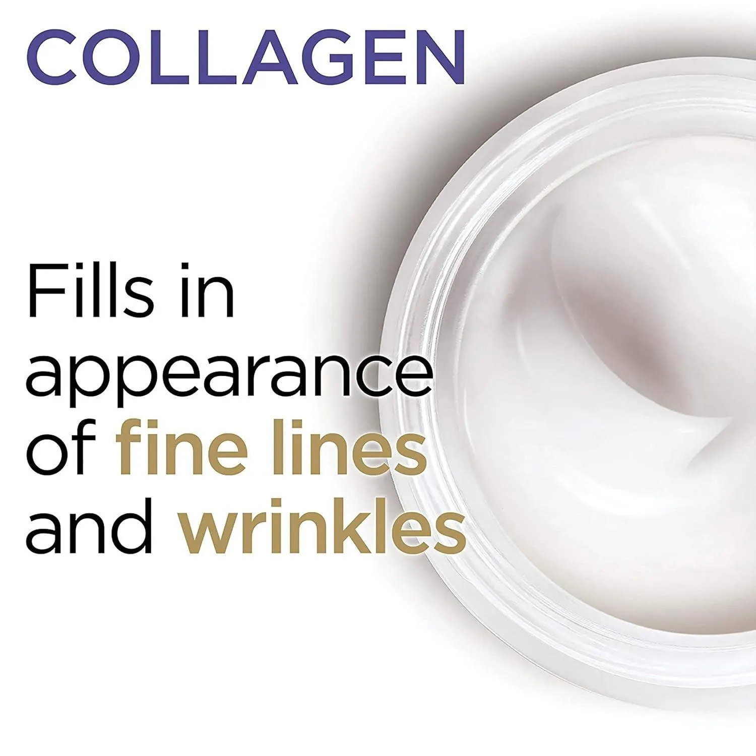 Collagen Daily Face Moisturizer, Reduce Wrinkles, Face Cream, Fragrance Free 1.7 Oz