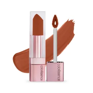 COLORESSENCE ROSEATE Transfer Proof Matte Liquid Lip Color | Bold Lipstick |Waterproof & Long Lasting liquid Lipstick |Stays For 12 Hours |Lightweight |Hydrating |Rose Oil Infused (Rusty-Fig)