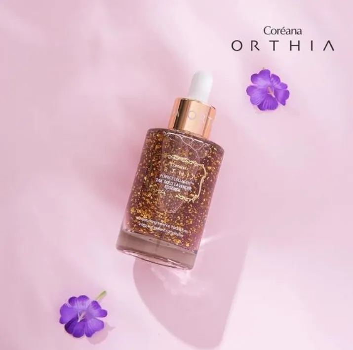 COREANA Orthia Perfect Collagen 24k Gold Lavender Essence 50ml Skincare Moisture