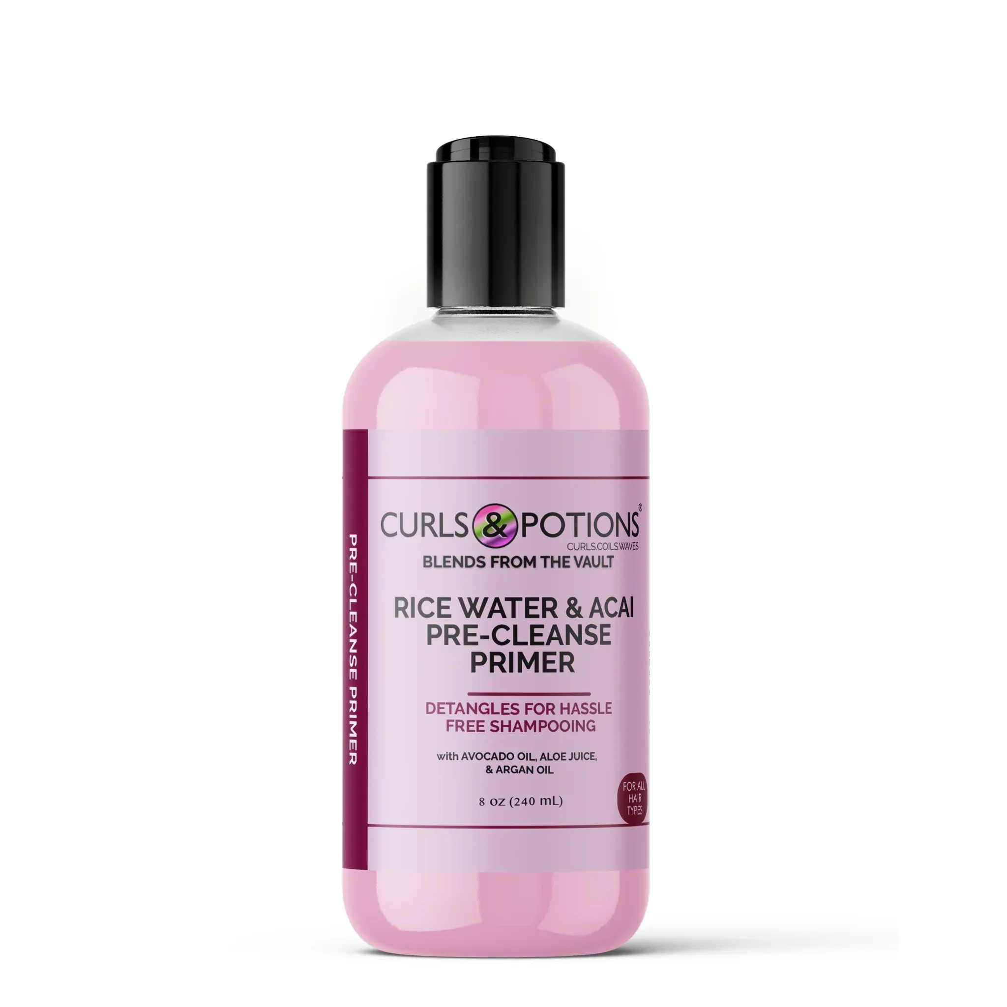 Curls & Potions Blends: Rice Water & Acai Pre-Cleanse Primer 8oz