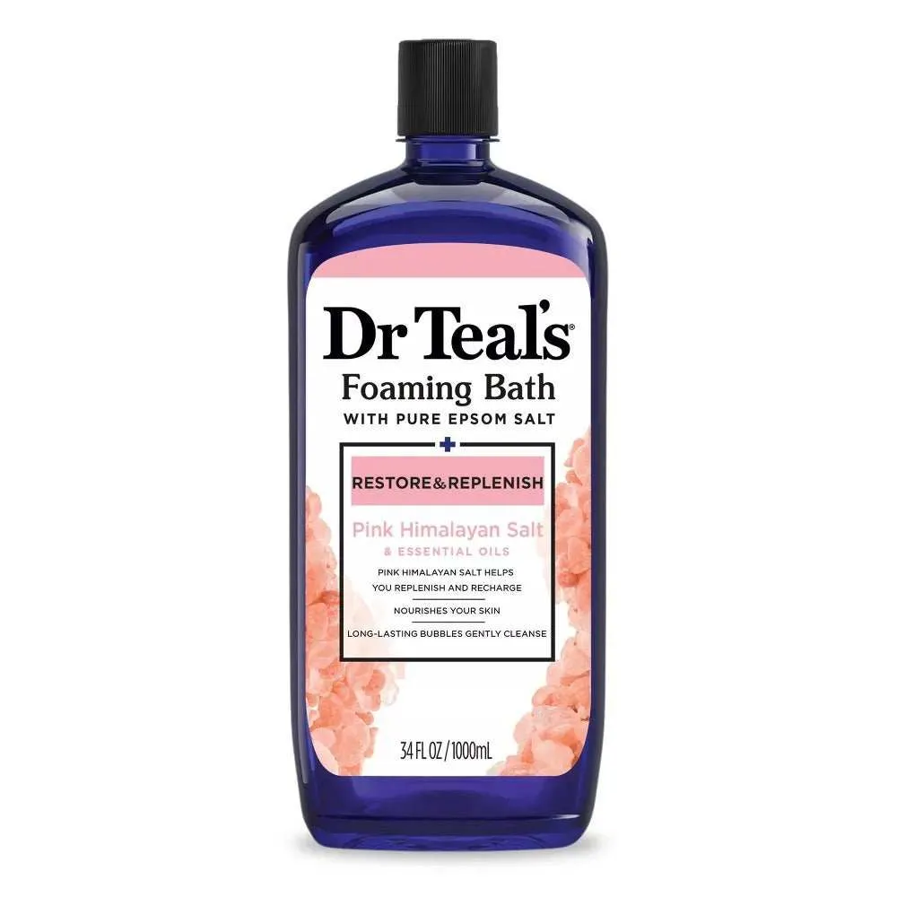 Dr. Teal's Pink Himalayan Foaming Bath Restore & Replenish - 34 Oz