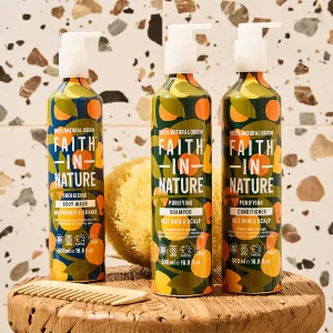 Faith In Nature Grapefruit & Orange Shampoo for Oily Hair - 500ml Aluminium Bottle