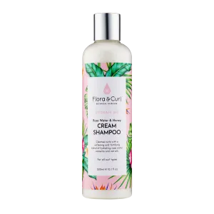 Flora & Curl Rose Water & Honey Cream Shampoo 300ml