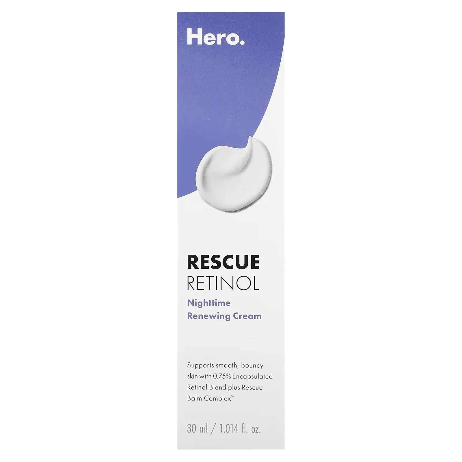 Hero Cosmetics Rescue Retinol Night Renewal Cream, 30 ml.