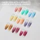 Honey Ombre Gel (Solid-State Pat Glue Gel Nail Polish Smudging Gradient Blush Nail-Beauty Glue Semi-permanent Varnish Painting UV Gel Nail Polish)