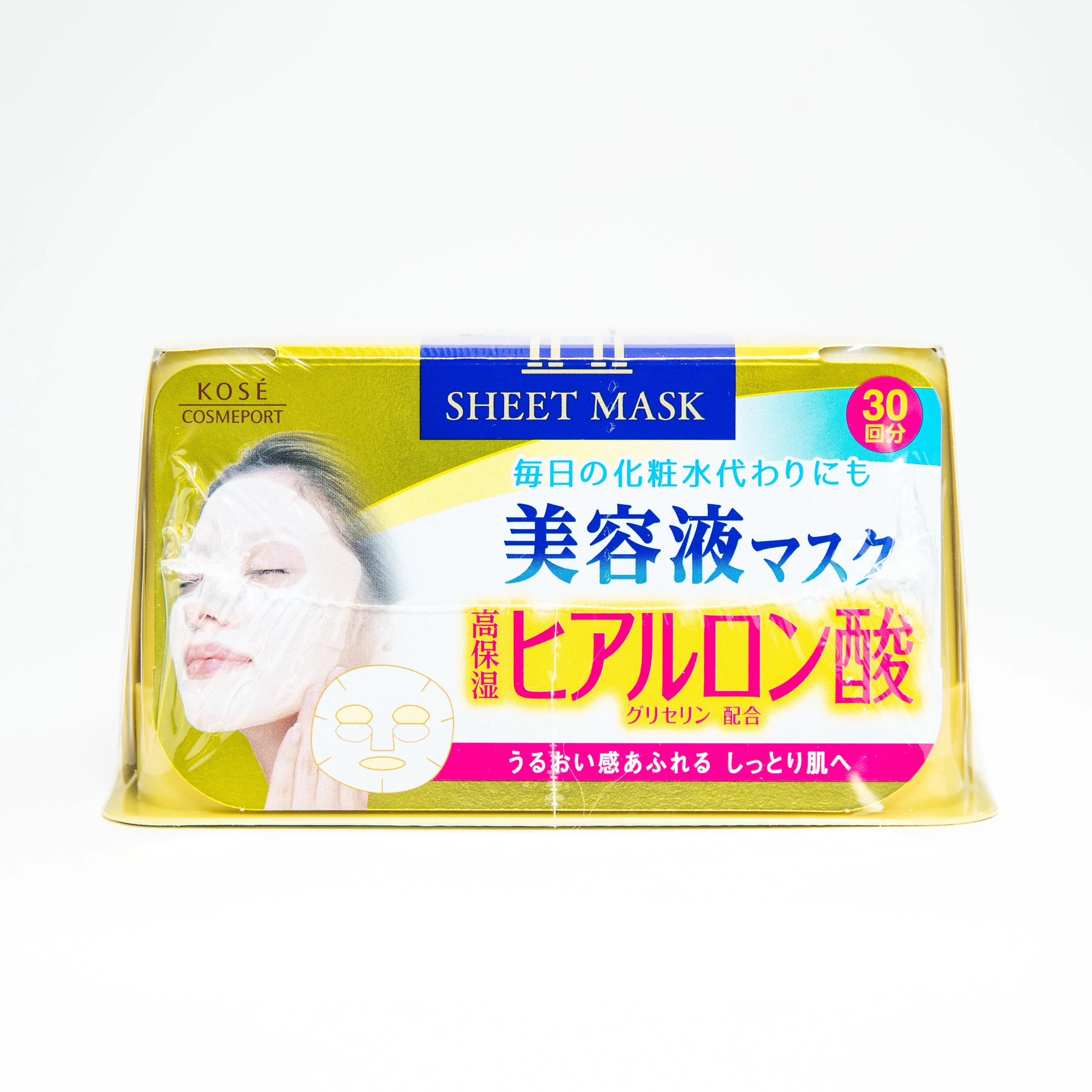 Kose Clear Turn Hyaluronic Acid Sheet Masks (30 Sheets)