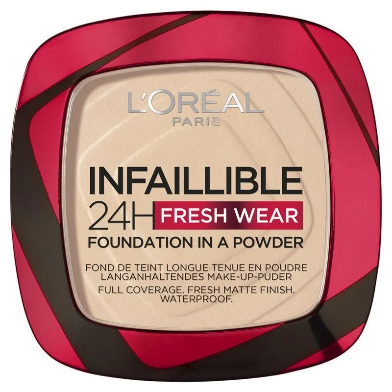 L'Oreal Infaillible 24h Fresh Wear Powder Foundation - 20 Ivory