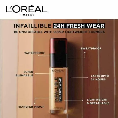 L'Oreal Infallible Liquid Foundation 145 Rose Beige