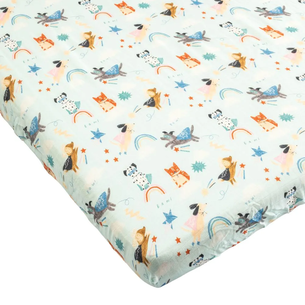 Loulou Lollipop Muslin Crib Sheet