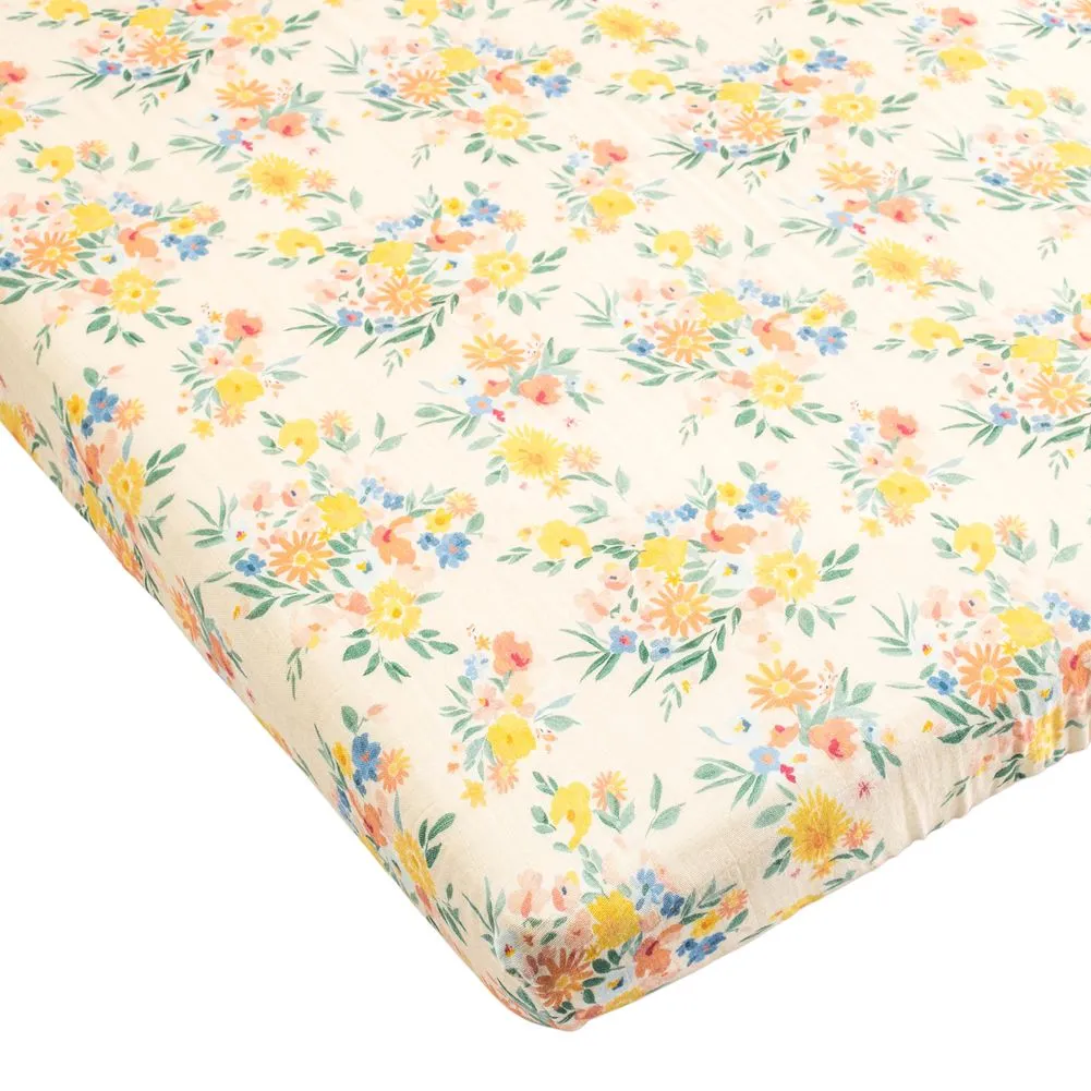 Loulou Lollipop Muslin Crib Sheet