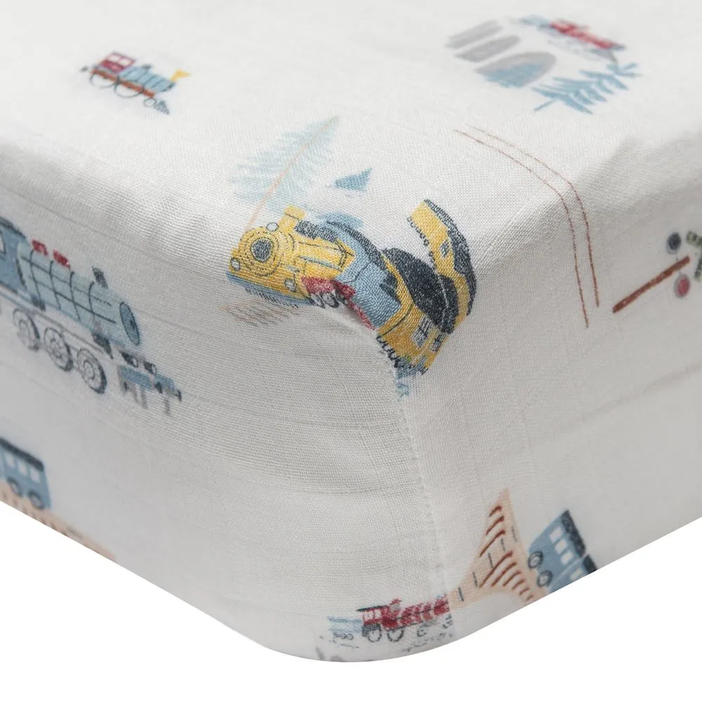 Loulou Lollipop Muslin Crib Sheet