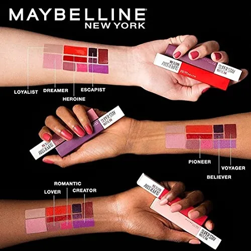 Maybelline New York Liquid Matte Lipstick, Long Lasting, 16hr Wear, Superstay Matte Ink, 70 Amazonian, 5ml