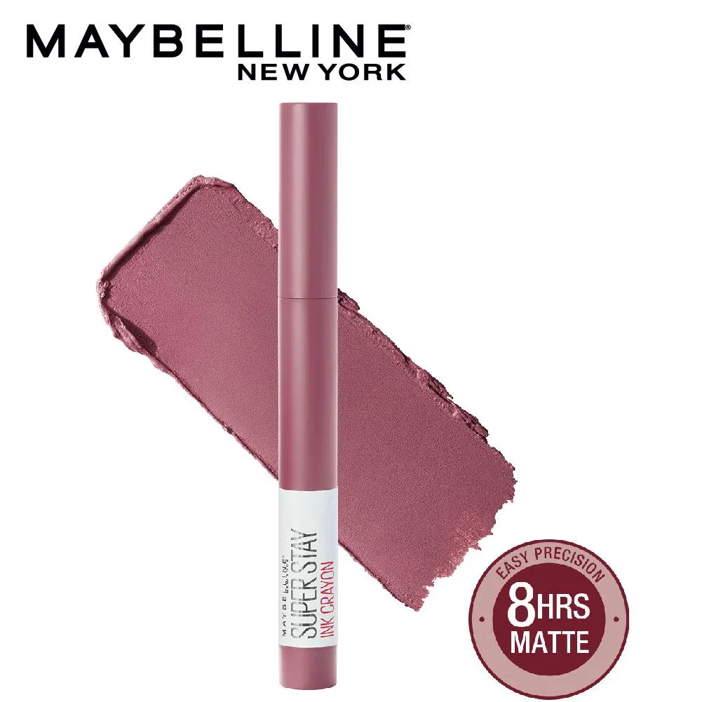 Maybelline New York Super Stay Crayon Lipstick, 25 Stay Exceptional, 1.2g & Maybelline New York Super Stay Crayon Lipstick, 50 Own your Empire, 1.2g