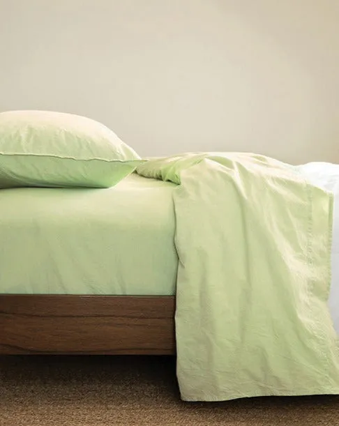 Nile Green Chambray Sheet Set