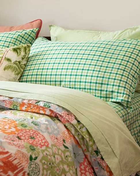 Nile Green Chambray Sheet Set