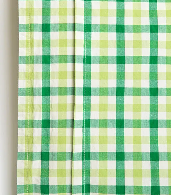 Nile Green Gingham Sheet Set