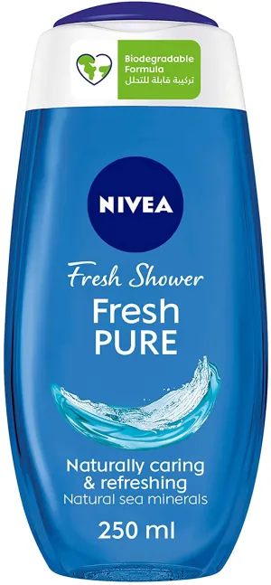 Nivea Fresh Pure Shower Gel Sea Minerals Aquatic Scent