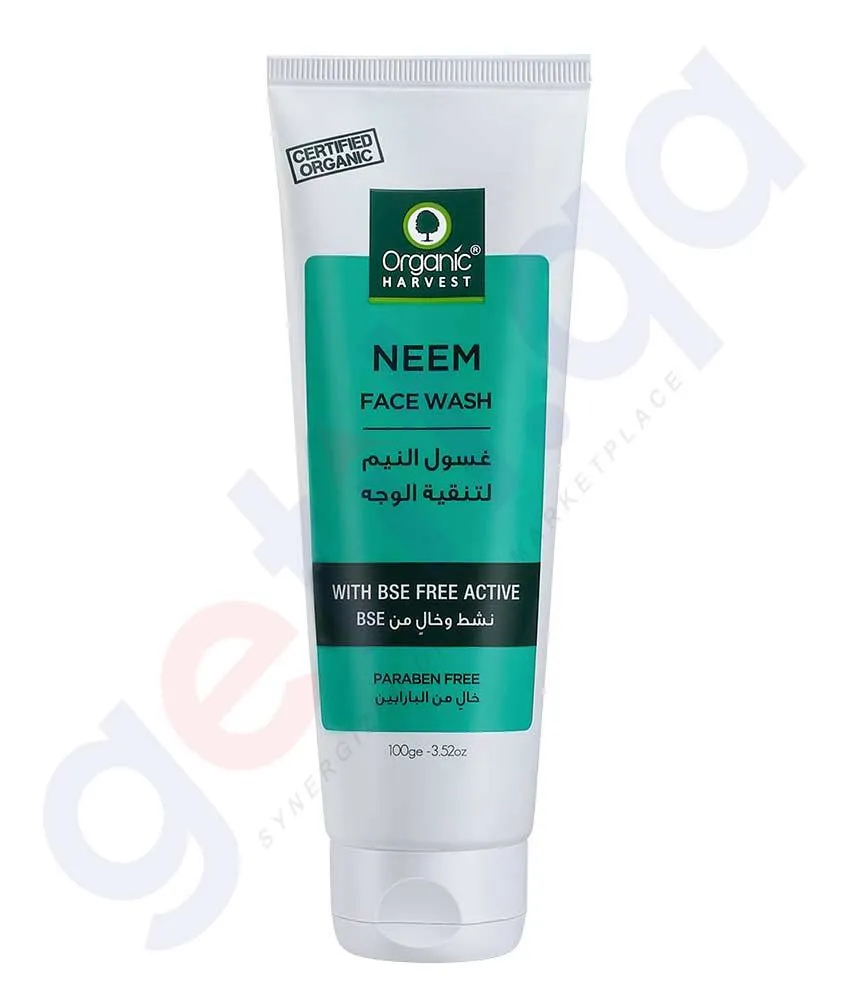 ORGANIC HARVEST NEEM FACE WASH 100GM