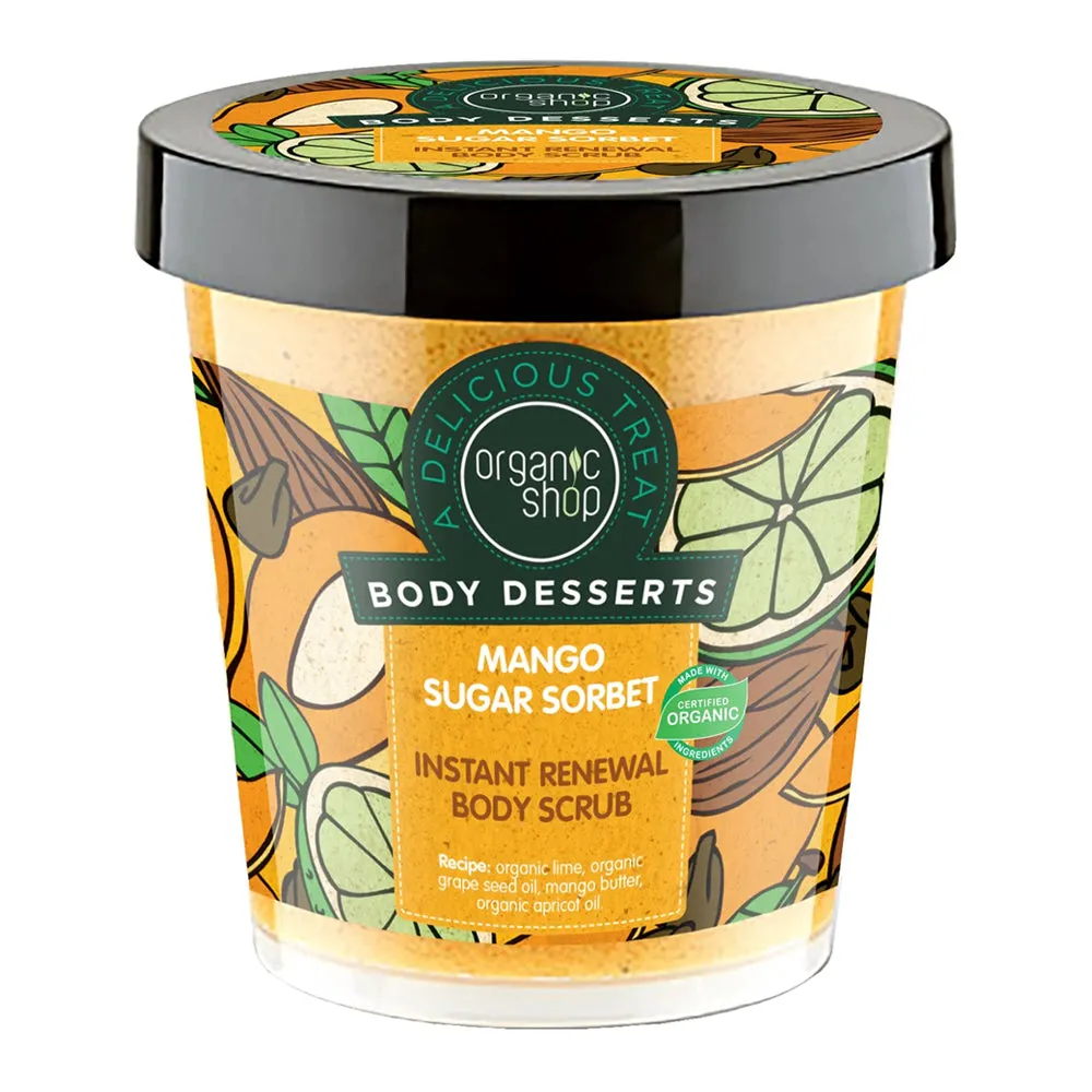 Organic Shop Body Desserts Mango Sugar Sorbet Renewal Body Scrub