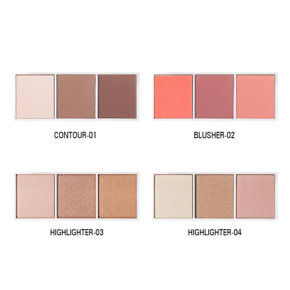 Palette Makeup Face Contour Powder Bronzer Make Up