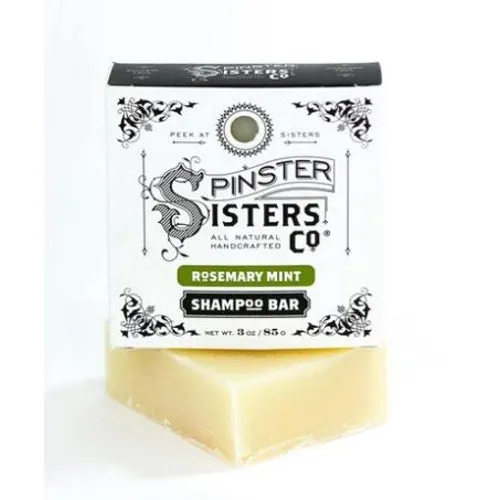 Rosemary Mint Shampoo Bar 3 Oz By Spinster Sisters Co