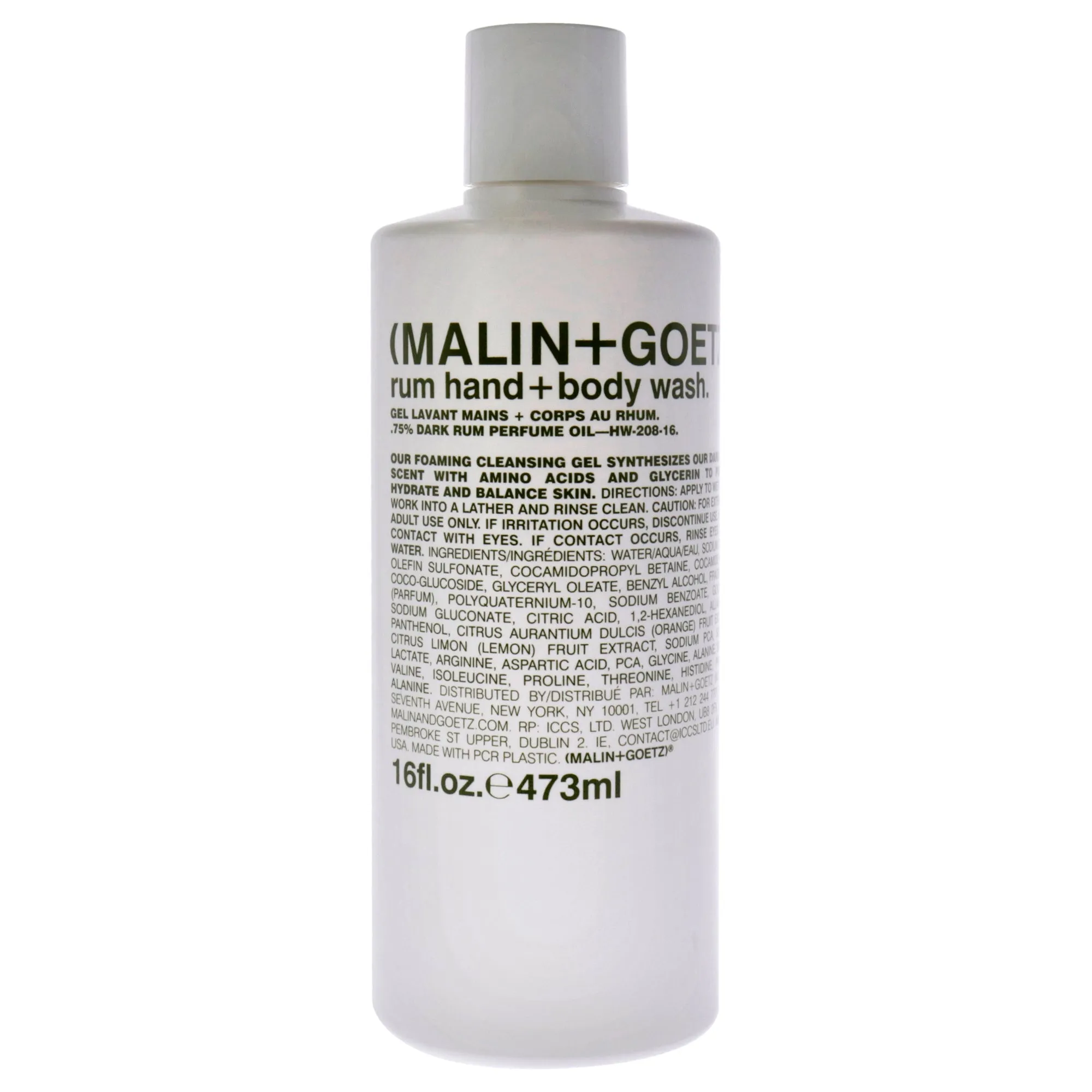 Rum Body Wash by Malin   Goetz for Unisex - 16 oz Body Wash