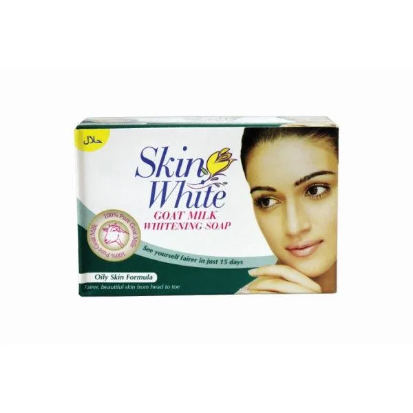 SKIN WHITE GOAT MILK WHIENING OILY SKIN SOAP 110GM