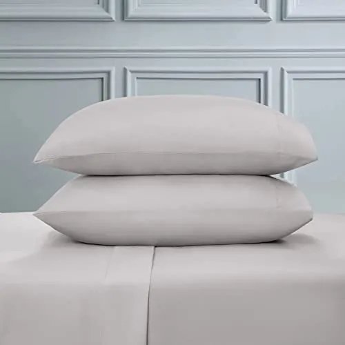 SONORO KATE 1000 Thread Count Bed Sheet Set 100% Egyptian Cotton Queen Size Sheet,Very Soft & Silky Sateen Weave Sheets,Luxury Hotel Fits Mattress Up to 16-20 inches Deep Pocket (Queen, Grey)