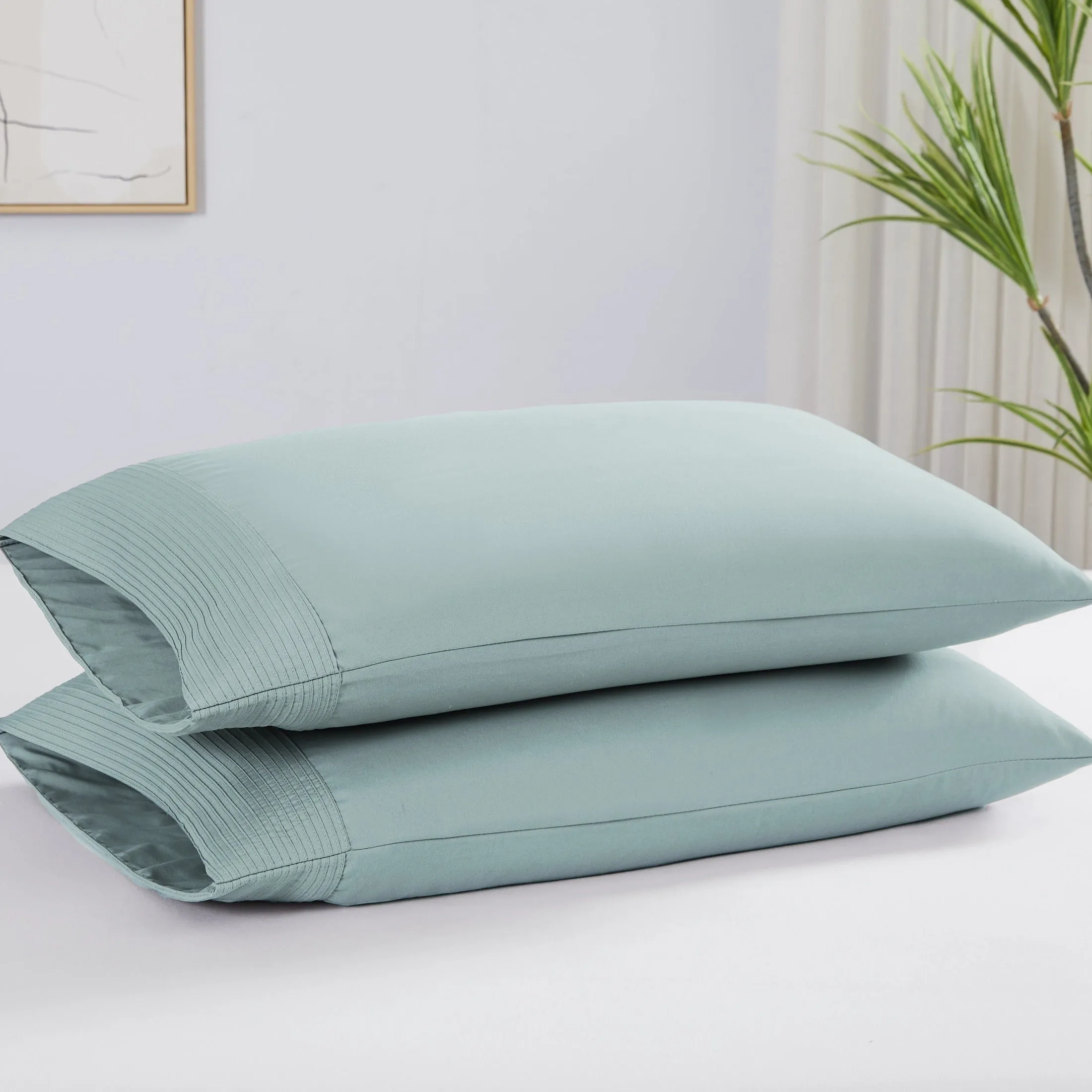 Vilano Extra Deep Pocket Pleated Sheet Set in Earth Tones