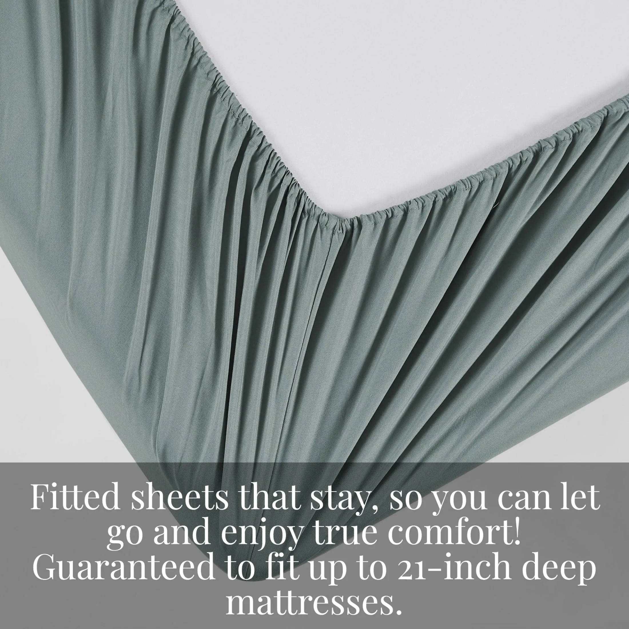 Vilano Extra Deep Pocket Pleated Sheet Set in Earth Tones