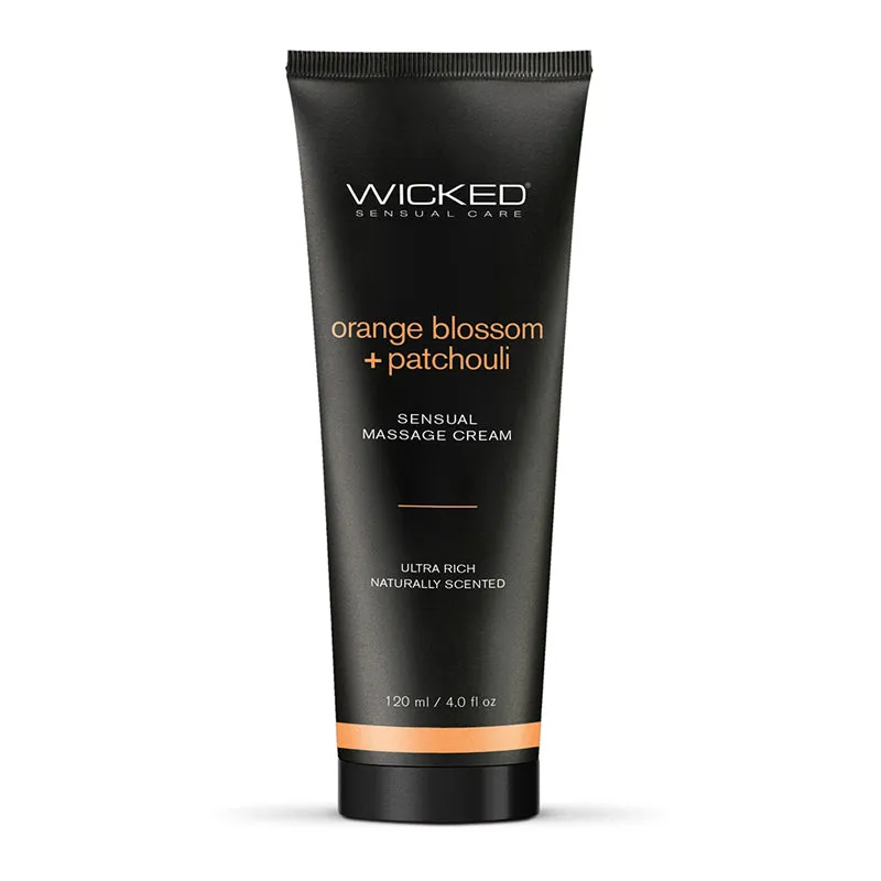 Wicked Orange Blossom   Patchouli Sensual Massage Cream 4 oz.