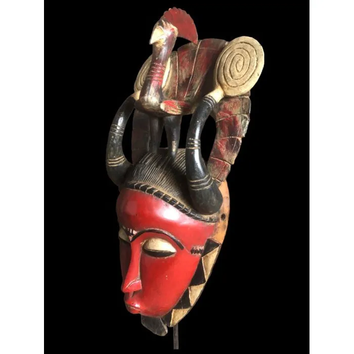 Yaure Mask with Rooster, Cte d'Ivoire #912