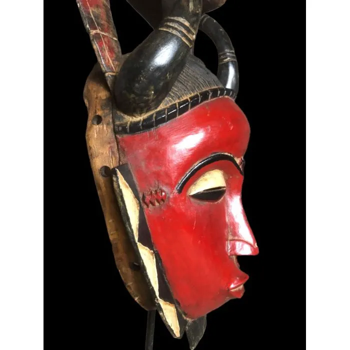 Yaure Mask with Rooster, Cte d'Ivoire #912