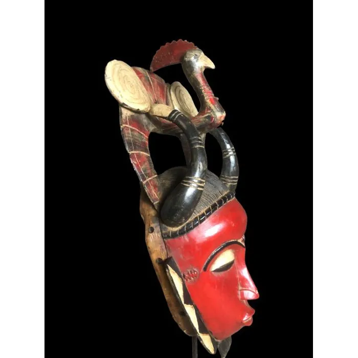 Yaure Mask with Rooster, Cte d'Ivoire #912