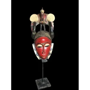 Yaure Mask with Rooster, Cte d'Ivoire #912