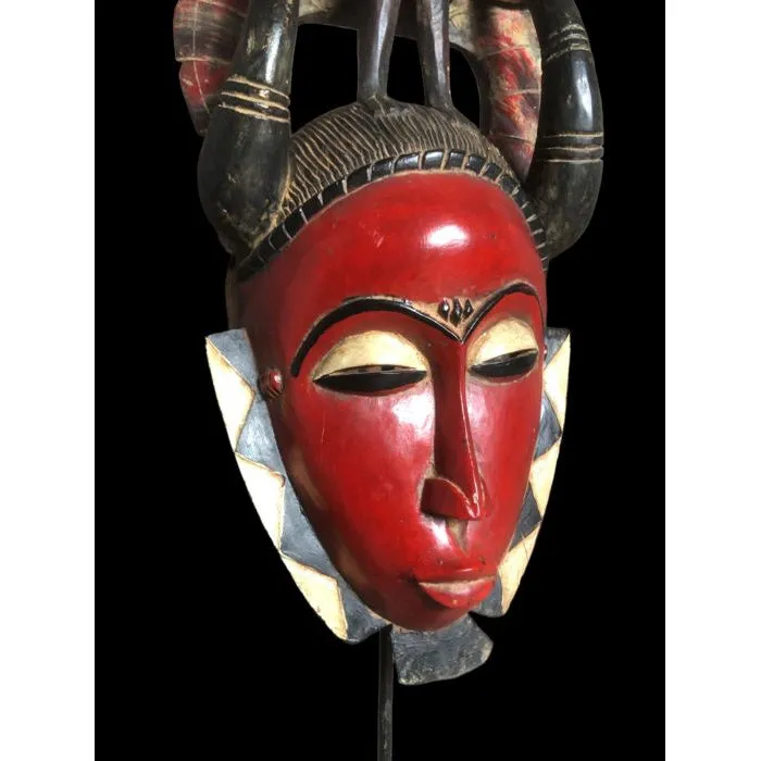 Yaure Mask with Rooster, Cte d'Ivoire #912