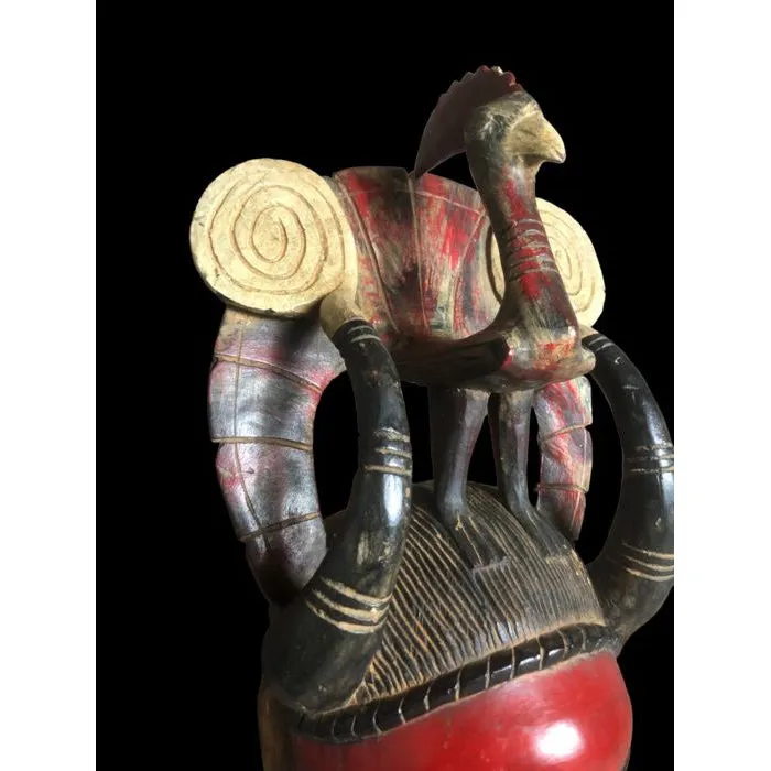 Yaure Mask with Rooster, Cte d'Ivoire #912