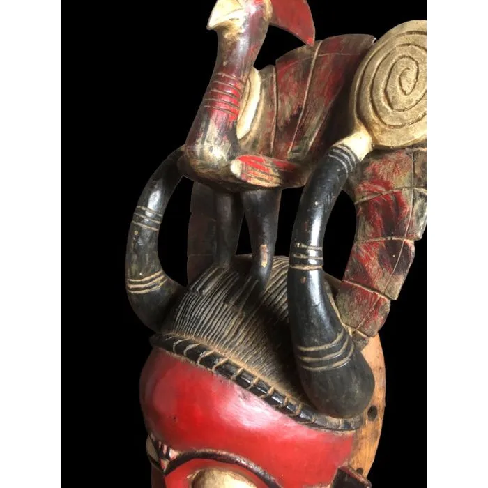 Yaure Mask with Rooster, Cte d'Ivoire #912