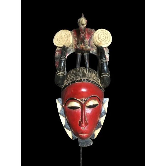 Yaure Mask with Rooster, Cte d'Ivoire #912